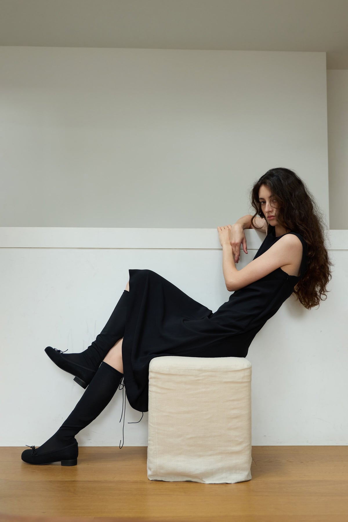 Nia Sheer Mesh Boots  | Black