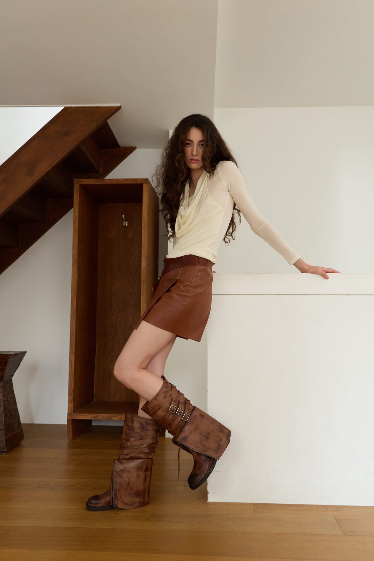 Roa Fold Boots  |  Sand Brown