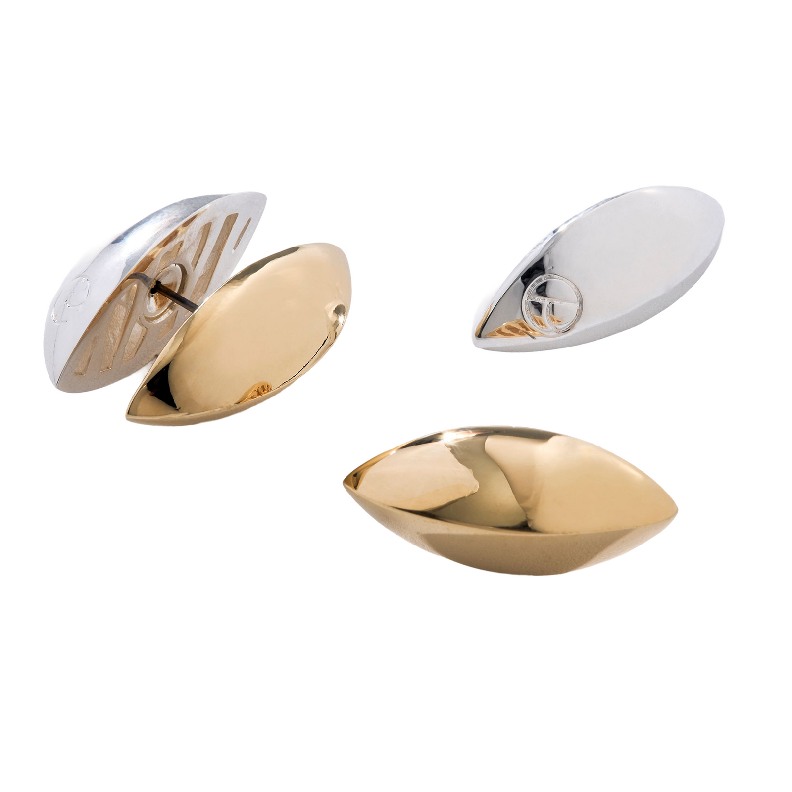 Two-Tone Trama Earring | Trama Collection
