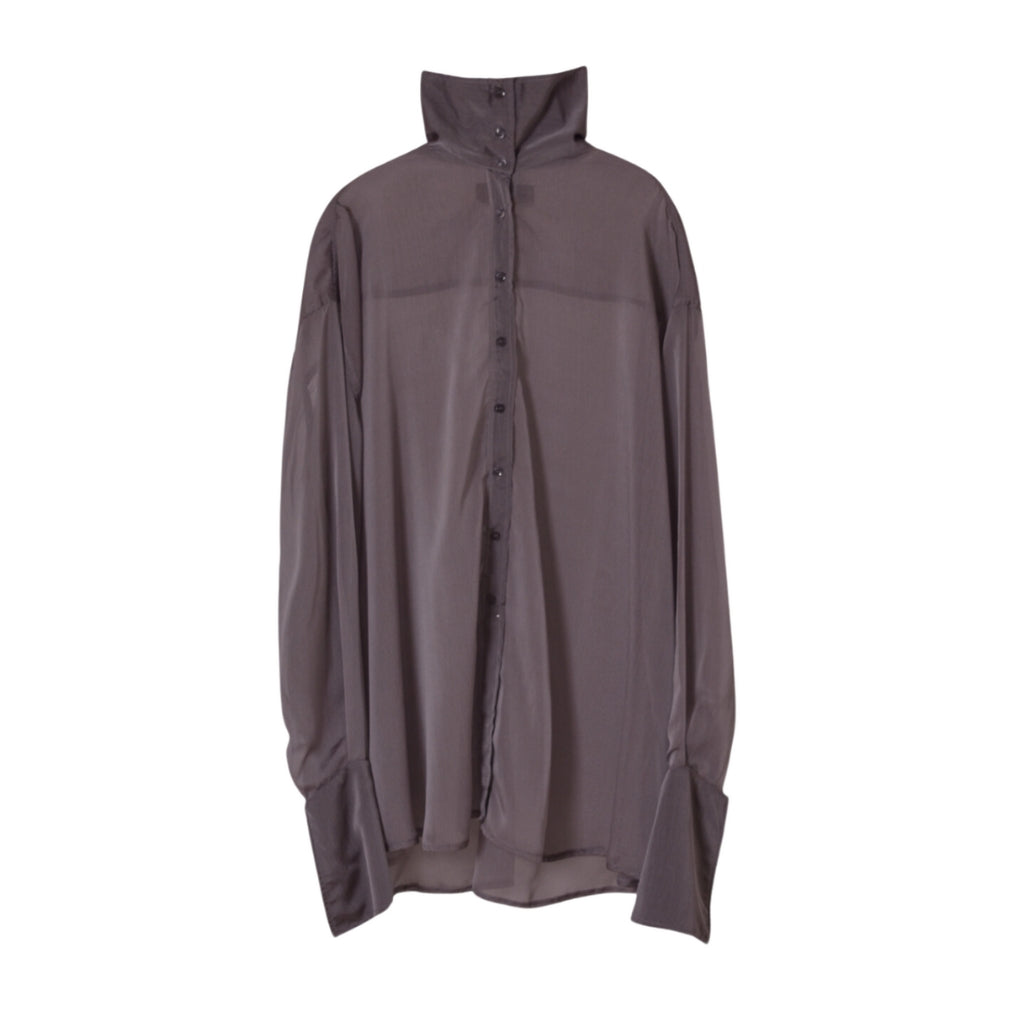 TANIA ORELLANA - Gakkel Shirt | Silver PR Sample at DOORS NYC PR showroom