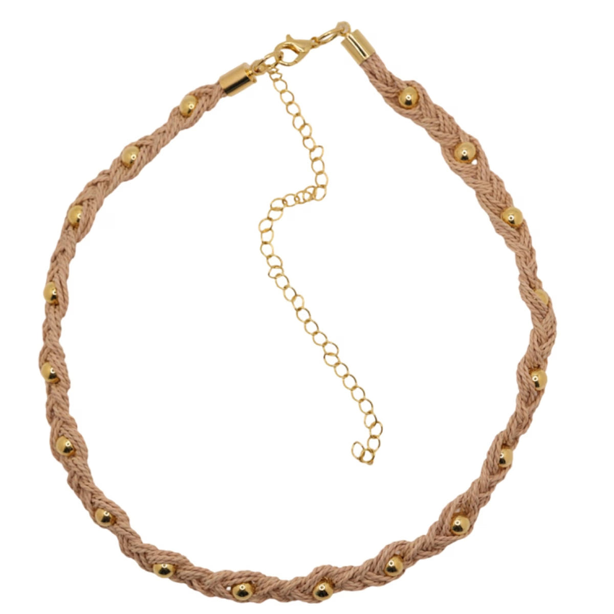 NART braid buriti fiber necklace, braided design, view 6, buy at DOORS NYC