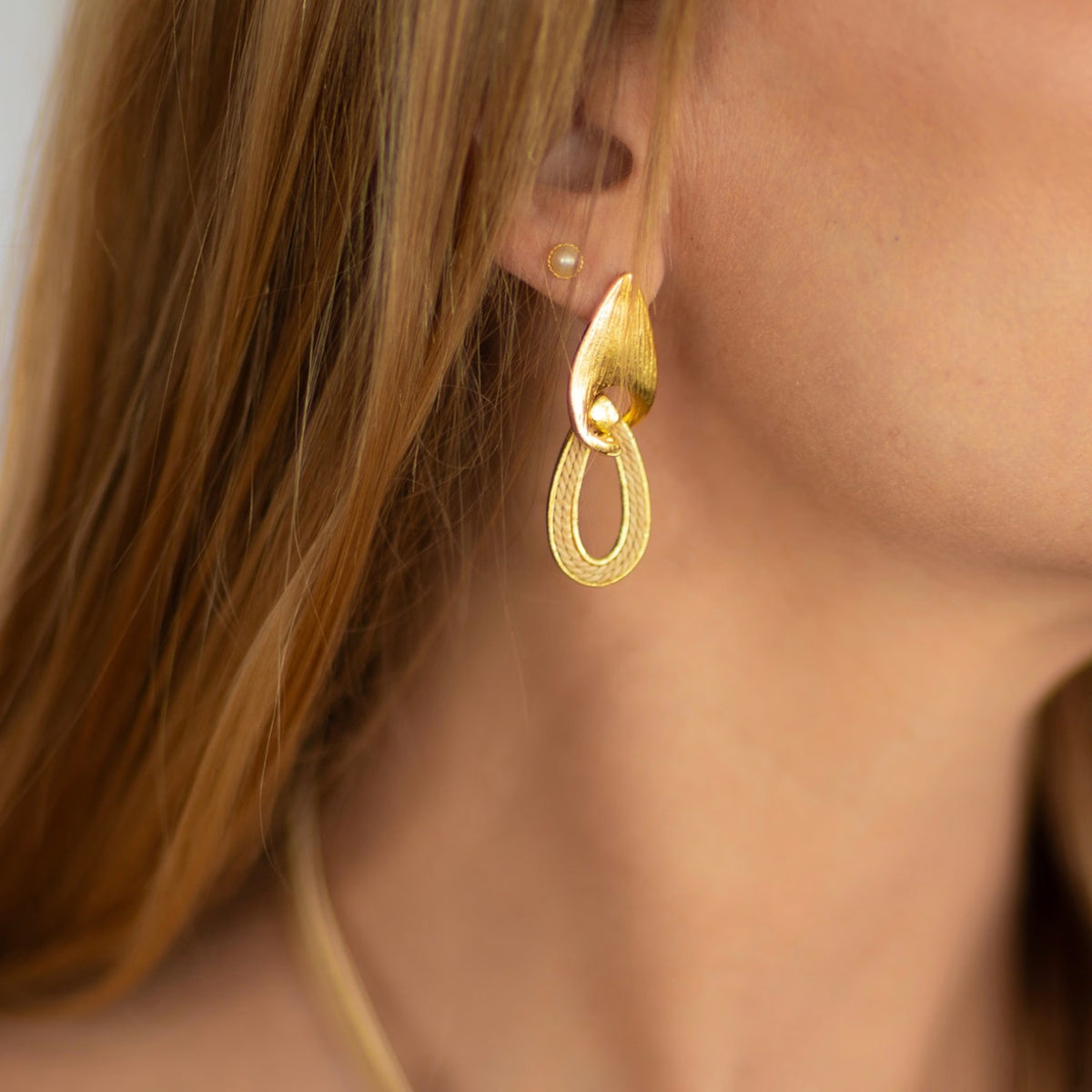 NART fiber gout buriti earrings styled look, buy at DOORS NYC