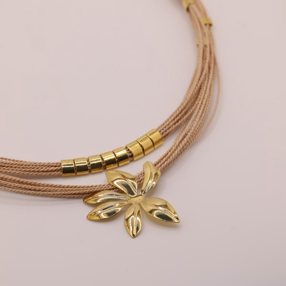 NART flower buriti necklace, handmade Brazilian women's floral necklace, view 1, buy at DOORS NYC