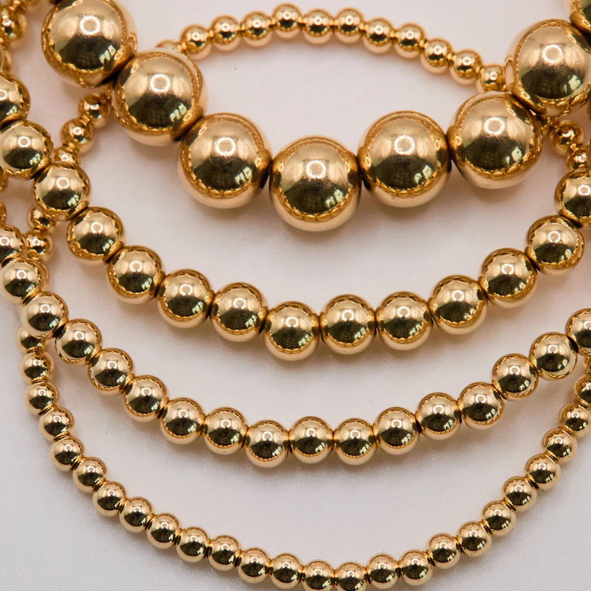 NART gold stackable bracelet 6mm, gold-plated women's bracelet, view 1, buy at DOORS NYC