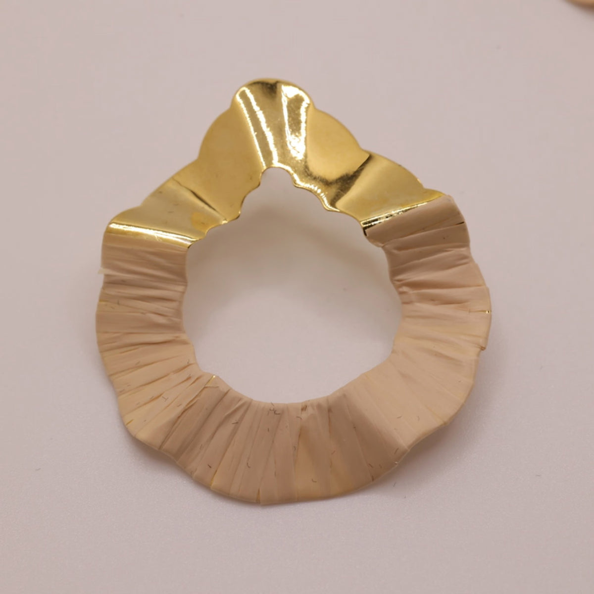 NART gout buriti fiber earrings, view 3, buy at DOORS NYC