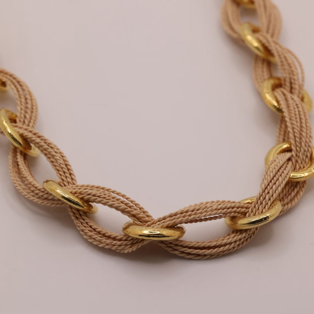 NART knot buriti fiber necklace, view 3, buy at DOORS NYC