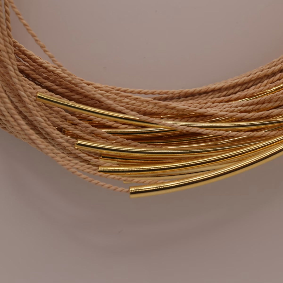 NART multiple buriti fiber necklace, view 2, buy at DOORS NYC