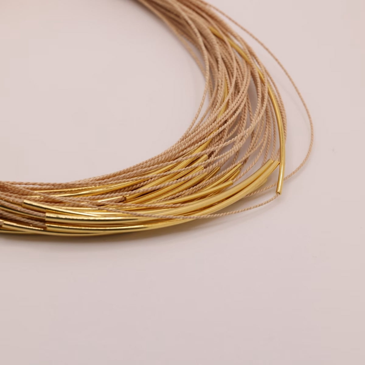 NART multiple buriti fiber necklace, view 5, buy at DOORS NYC