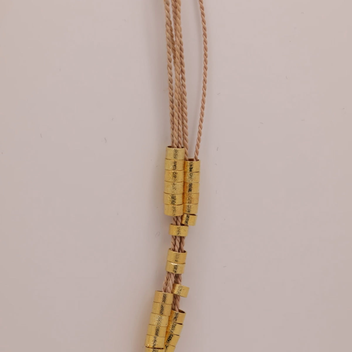 NART pleated buriti necklace, handmade Brazilian women's pleated fiber necklace, view 1, buy at DOORS NYC