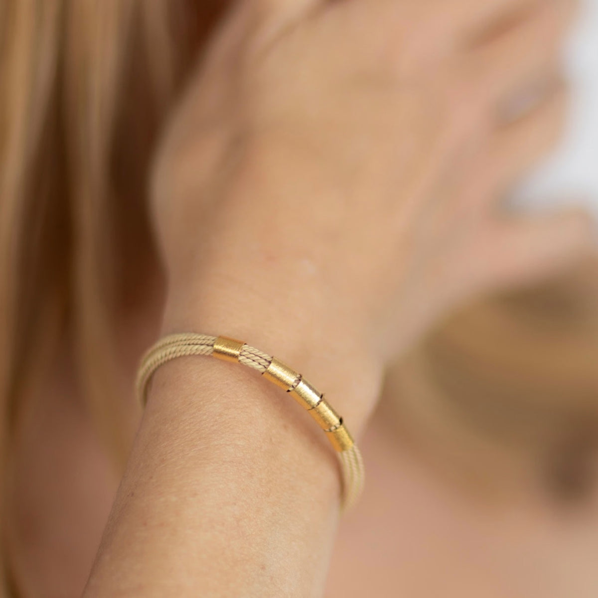 NART rings buriti bracelet styled look on wrist, buy at DOORS NYC