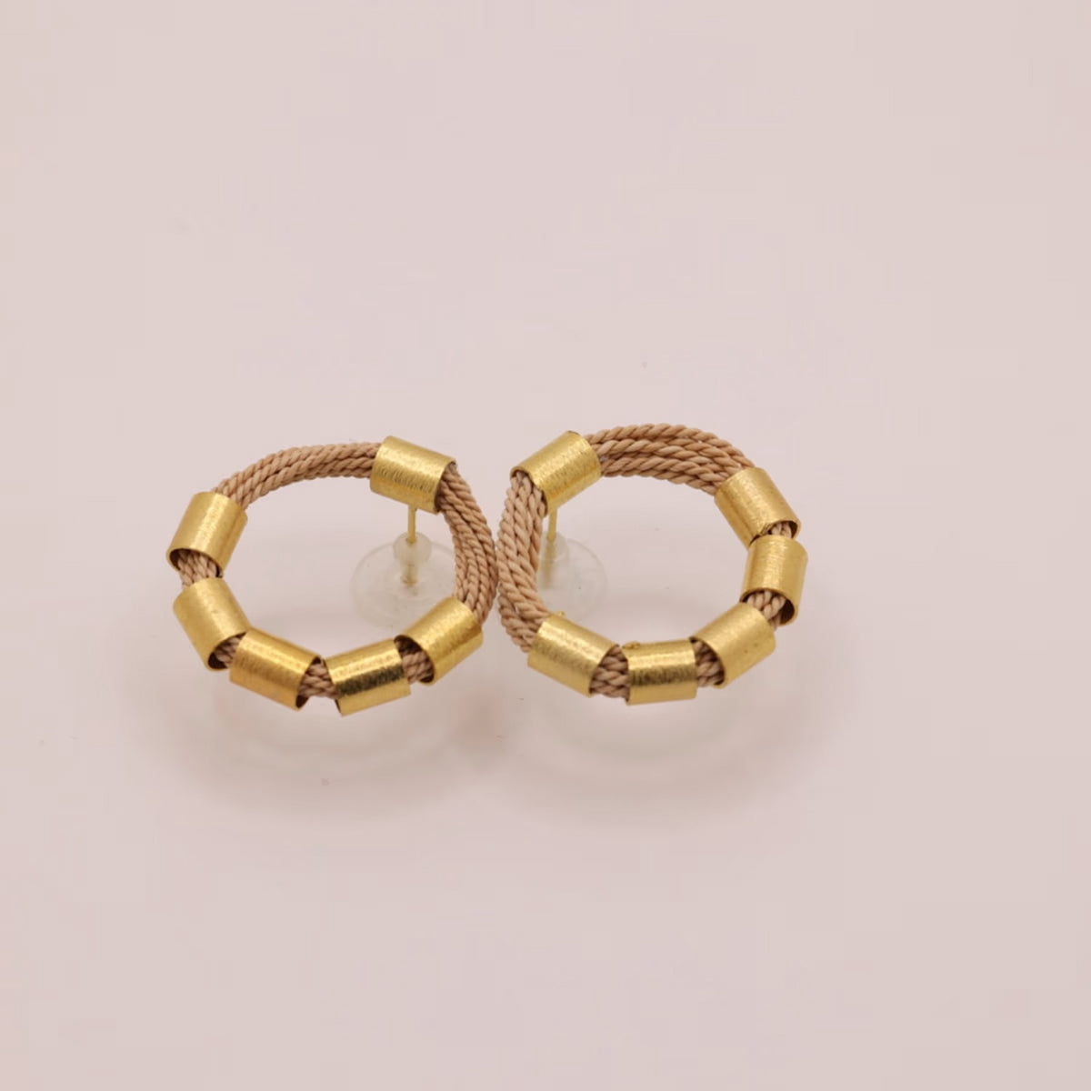NART rings buriti fiber earrings, view 3, buy at DOORS NYC