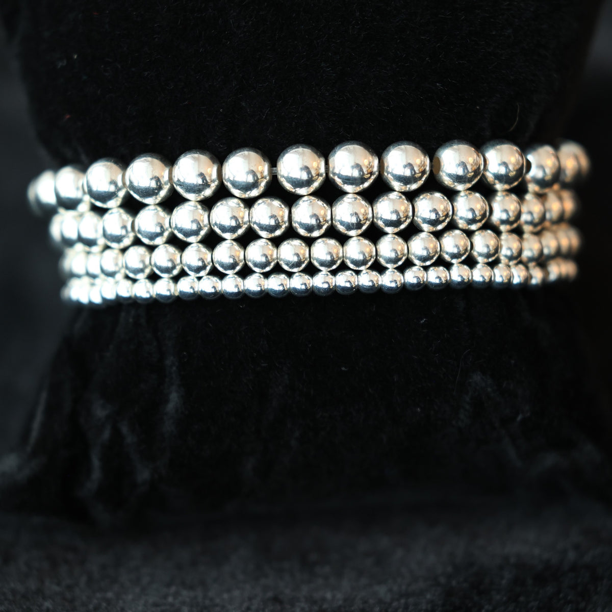NART silver stackable bracelet 3mm, sterling silver bangle, view 3, buy at DOORS NYC