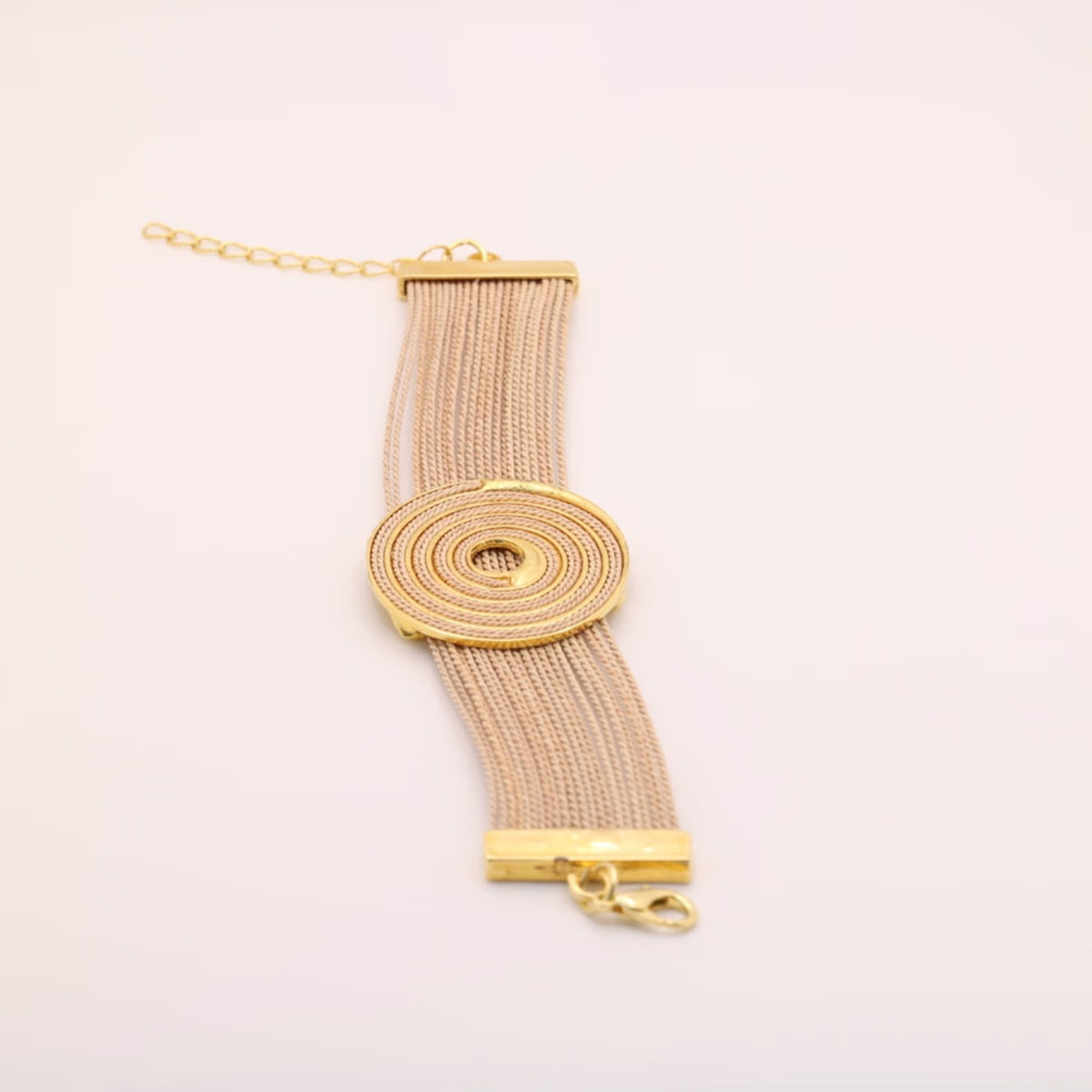 NART spiral buriti fiber bracelet, view 3, buy at DOORS NYC