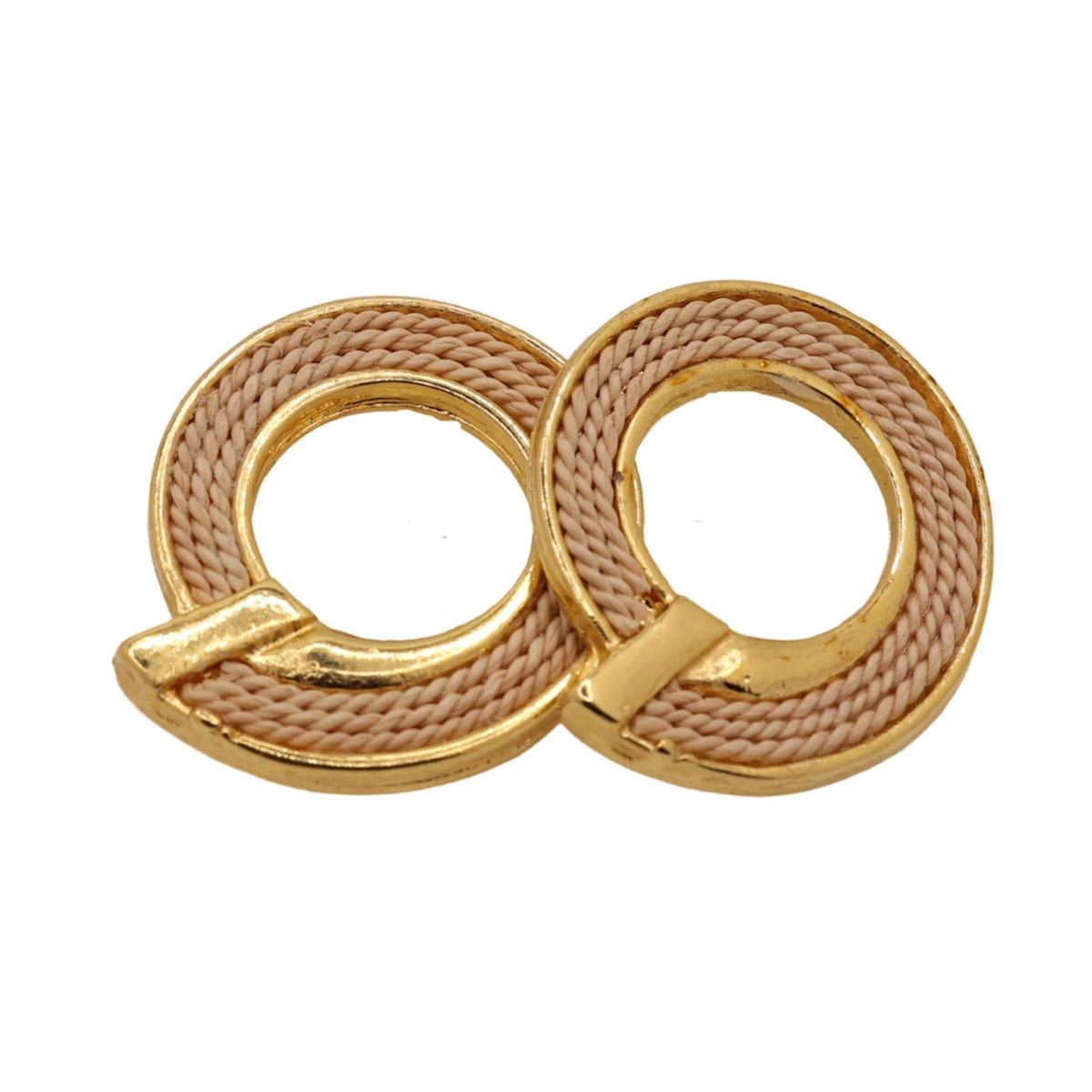 NART spiral buriti fiber earrings, view 4, buy at DOORS NYC
