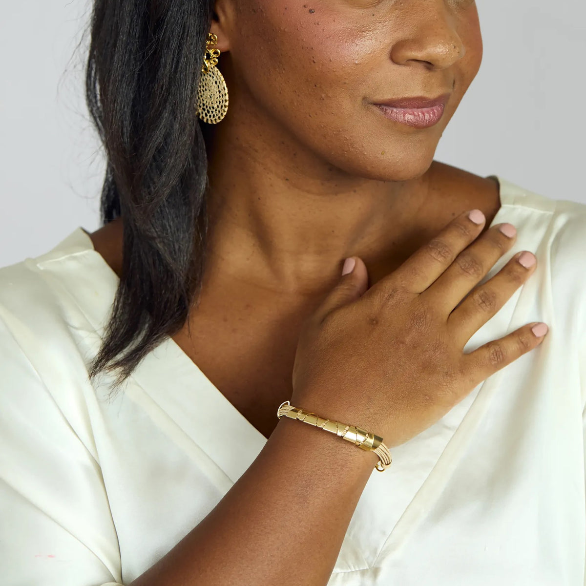 NART stones buriti bracelet outfit look, buy at DOORS NYC