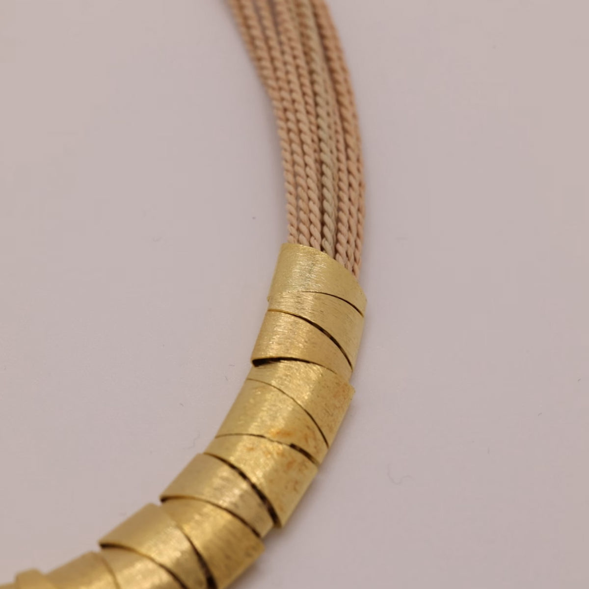 NART stones buriti fiber necklace, view 2, buy at DOORS NYC