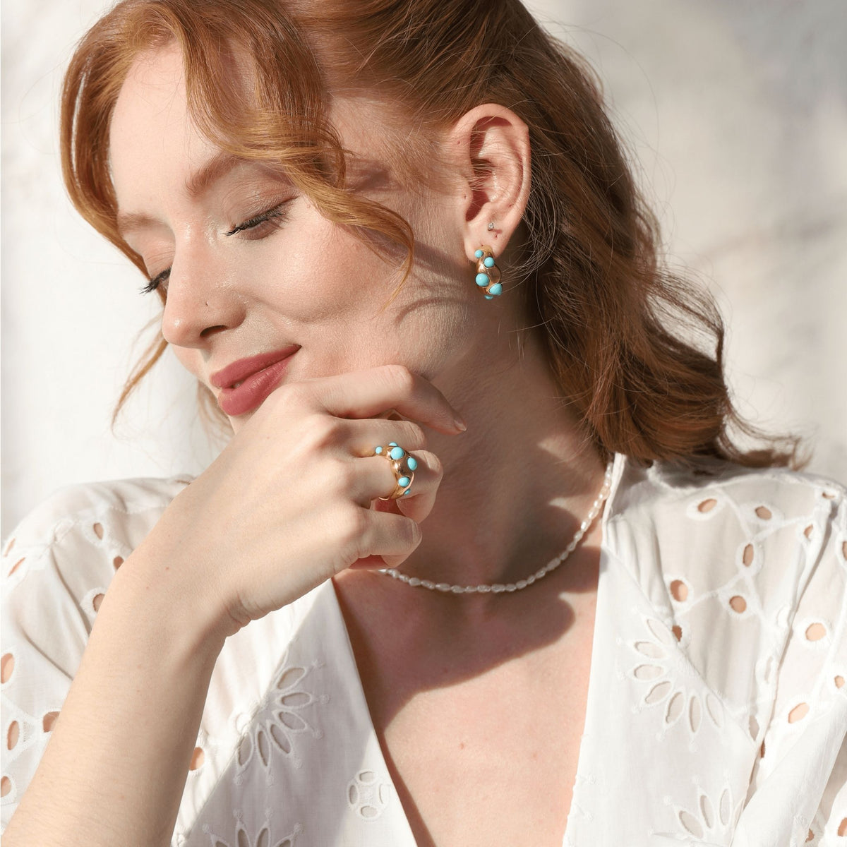 LINYA JEWELRY - Turquoise Ring | Gold, buy at DOORS NYC