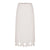 Tympan Straight Midi Skirt | White