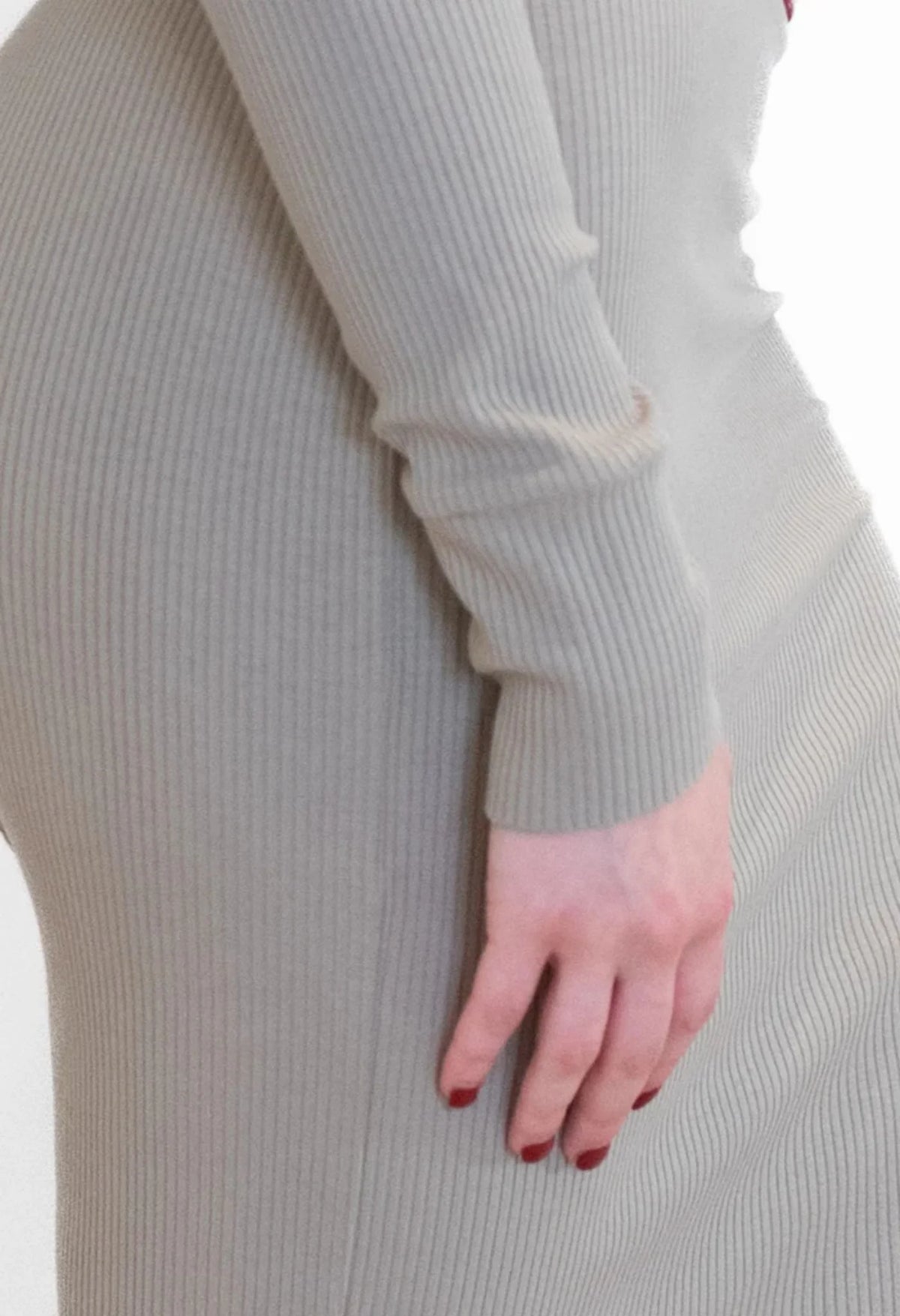 Not Your Basix Henley Dress Beige | PR Sample