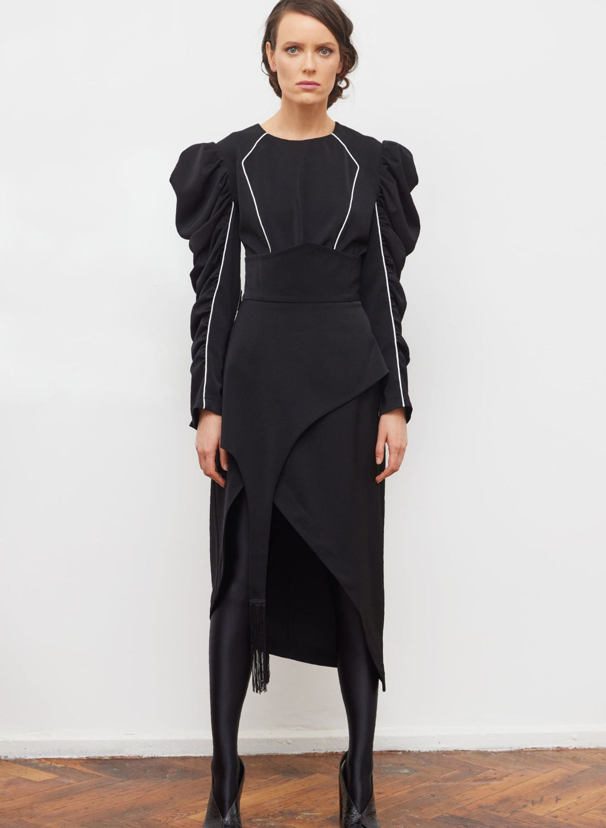 JULIA ALLERT - Black Top With Voluminous Sleeves | Black, buy at DOORS NYC