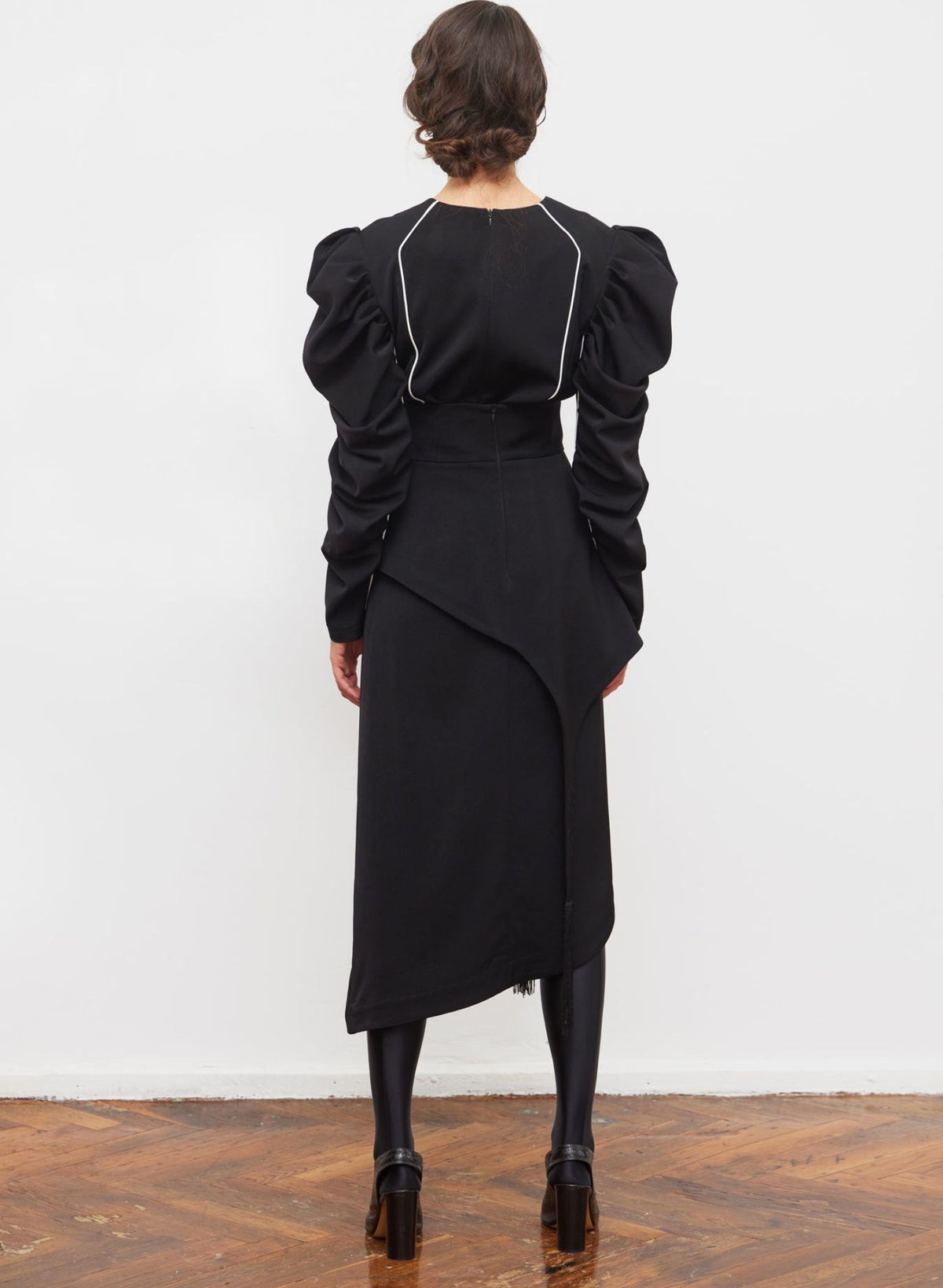 JULIA ALLERT - Black Top With Voluminous Sleeves | Black, buy at DOORS NYC