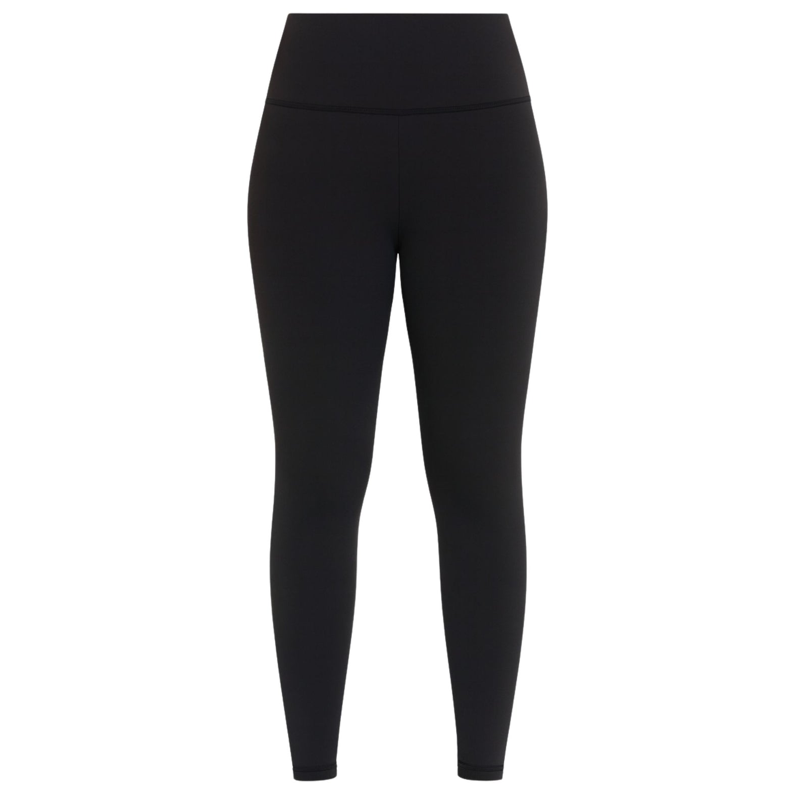 Black High-Waisted Leggings with Metallic Cobra Embroidery