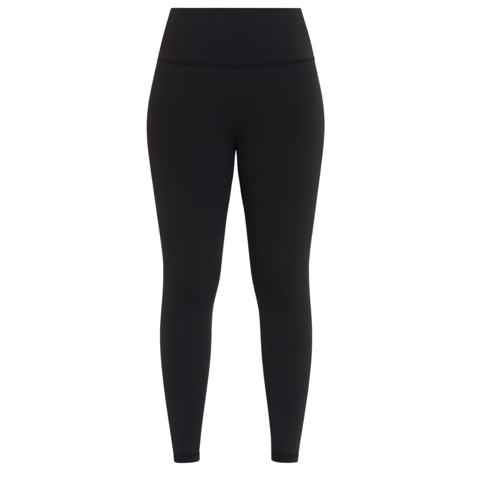 Black High-Waisted Leggings with Metallic Cobra Embroidery