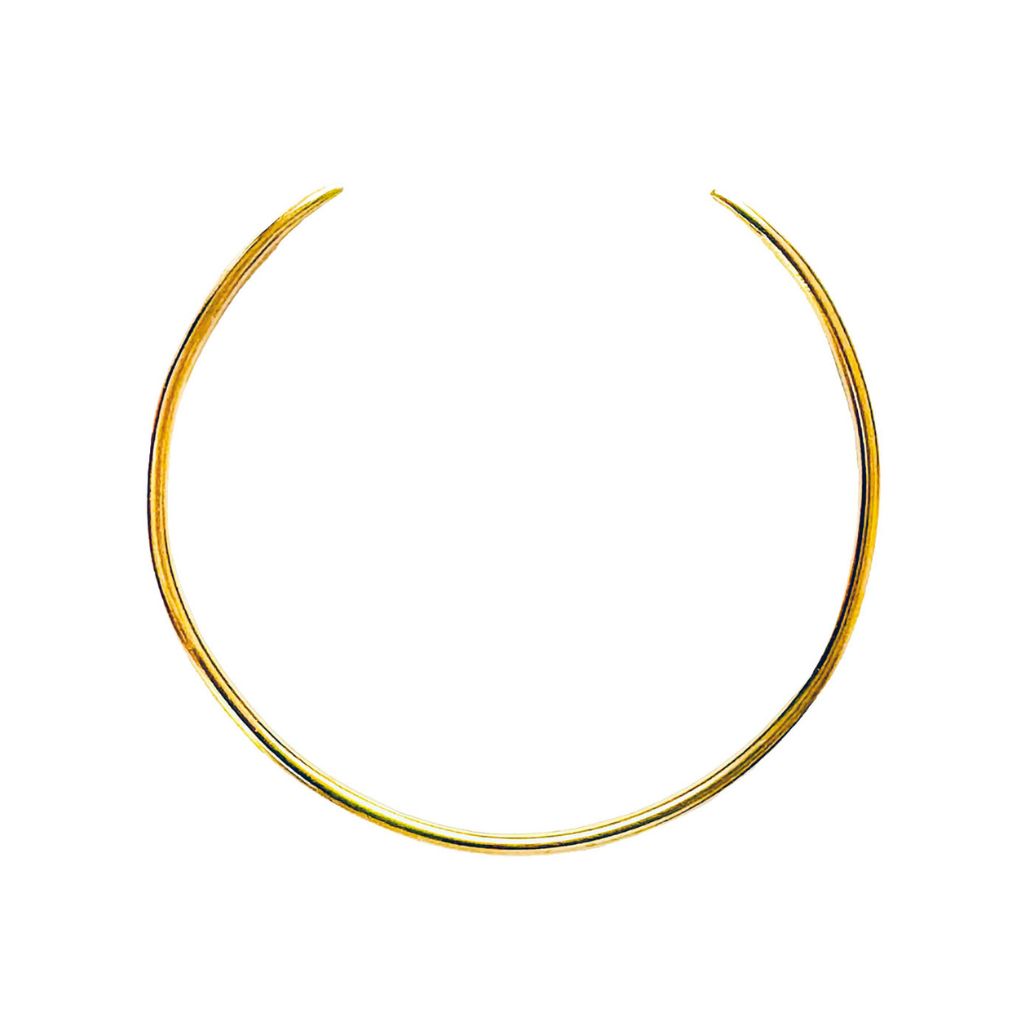AKI ROC JEWELRY - The Hug Cuff Choker | Brass Gold, buy at DOORS NYC