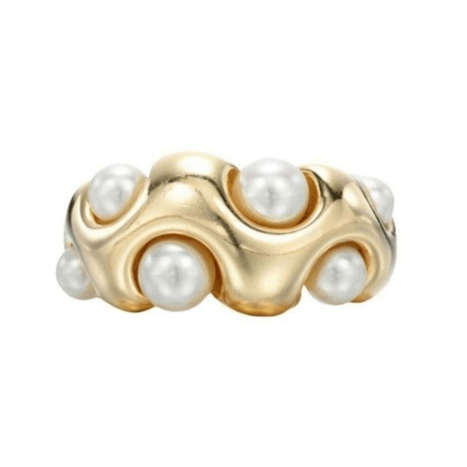 LINYA JEWELRY - Pearl Ring | Gold, buy at DOORS NYC