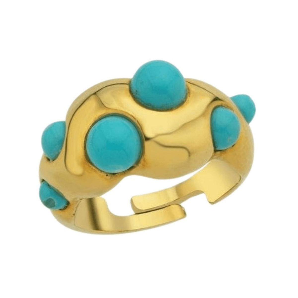 LINYA JEWELRY - Turquoise Ring | Gold, buy at DOORS NYC
