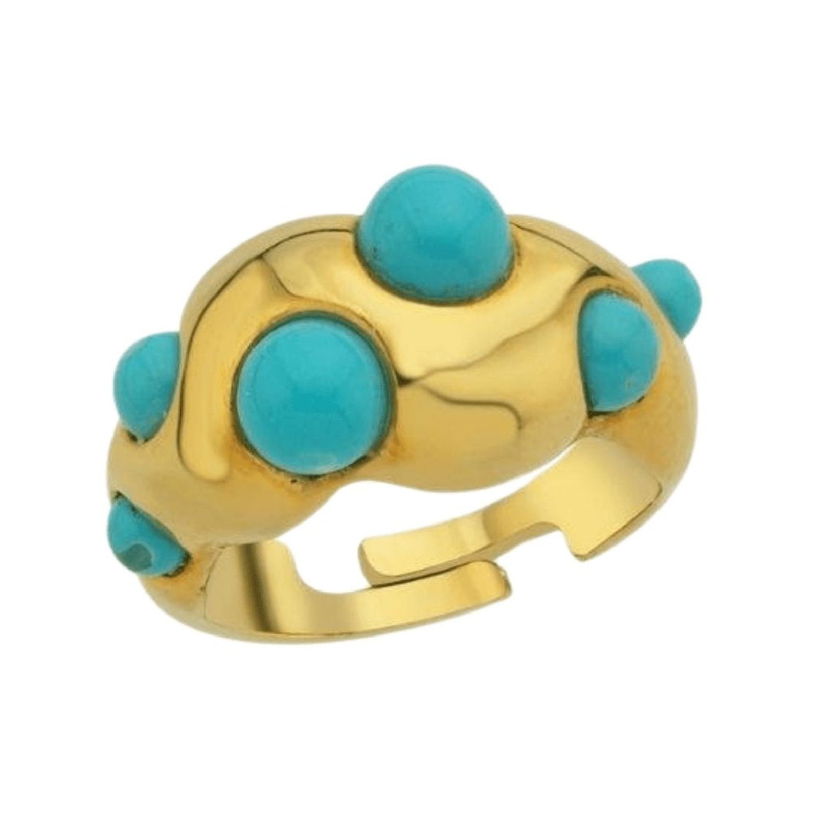 LINYA JEWELRY - Turquoise Ring | Gold, buy at DOORS NYC