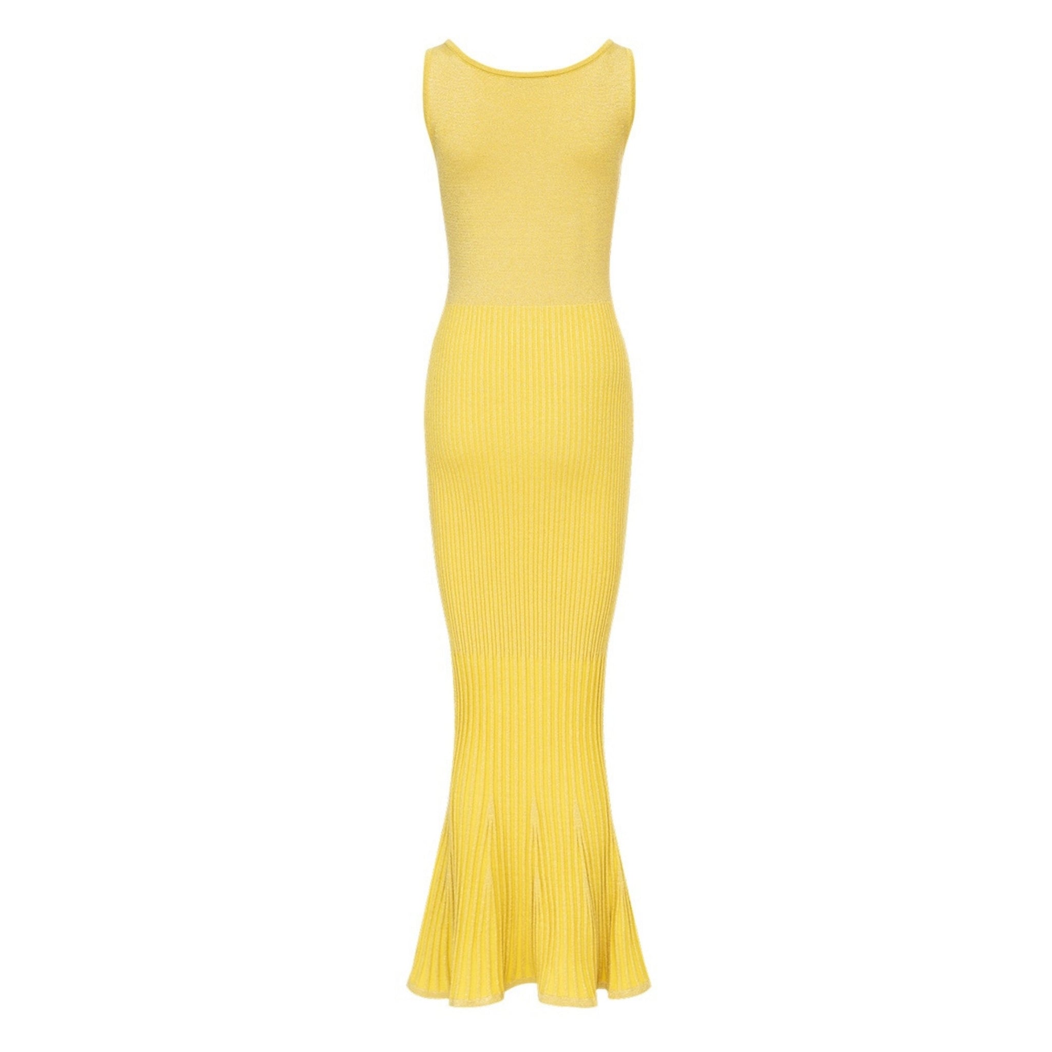 andreeva yellow knit dress Andreeva Yellow knit Dress Feather by Andreeva