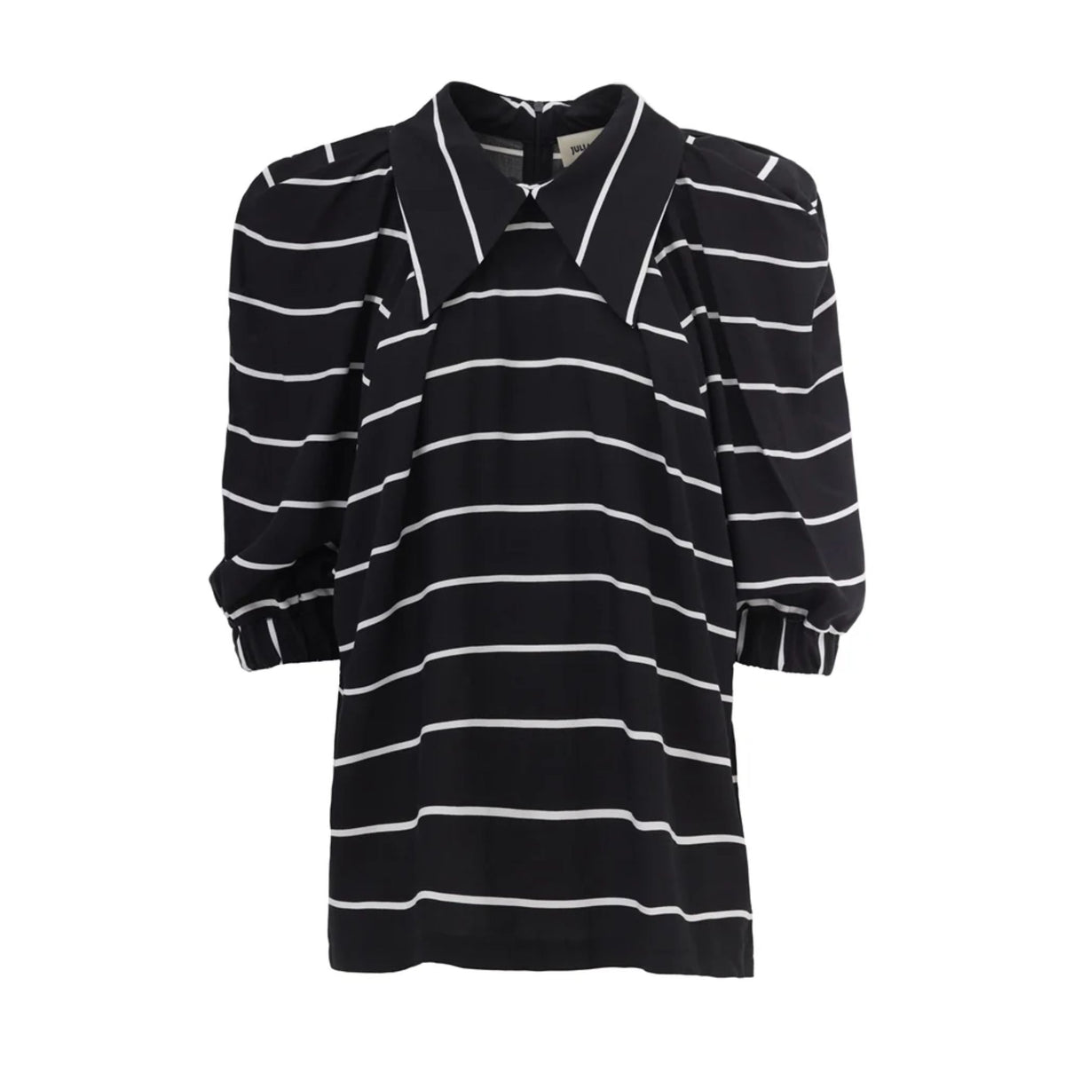 JULIA ALLERT - Striped Blouse | Black, buy at DOORS NYC
