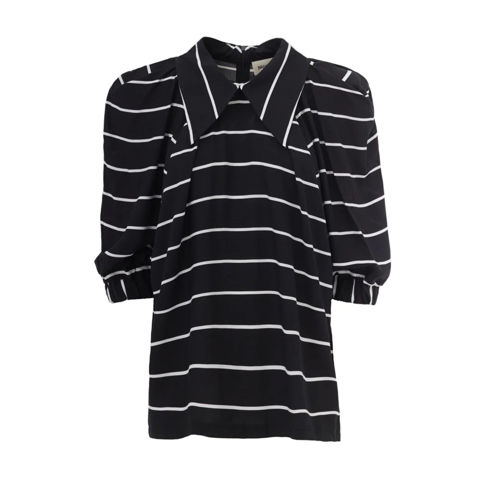 JULIA ALLERT - Striped Blouse | Black, buy at DOORS NYC