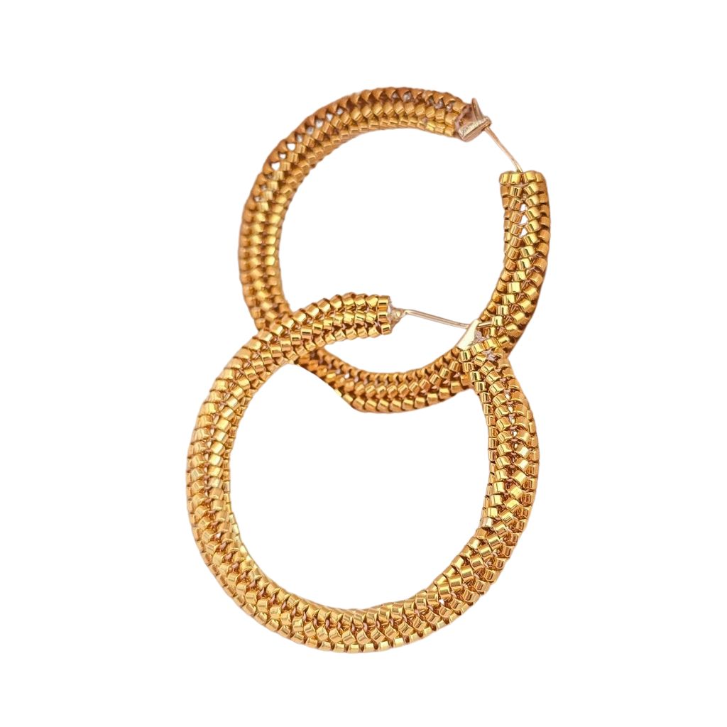 JEANNIERICHARD - Gold Maxi Hoops, buy at DOORS NYC