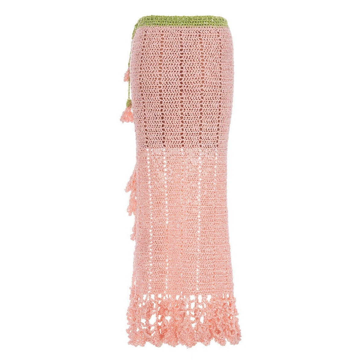 ANDREEVA - Chrysanthemum Handmade Crochet Skirt | Pink