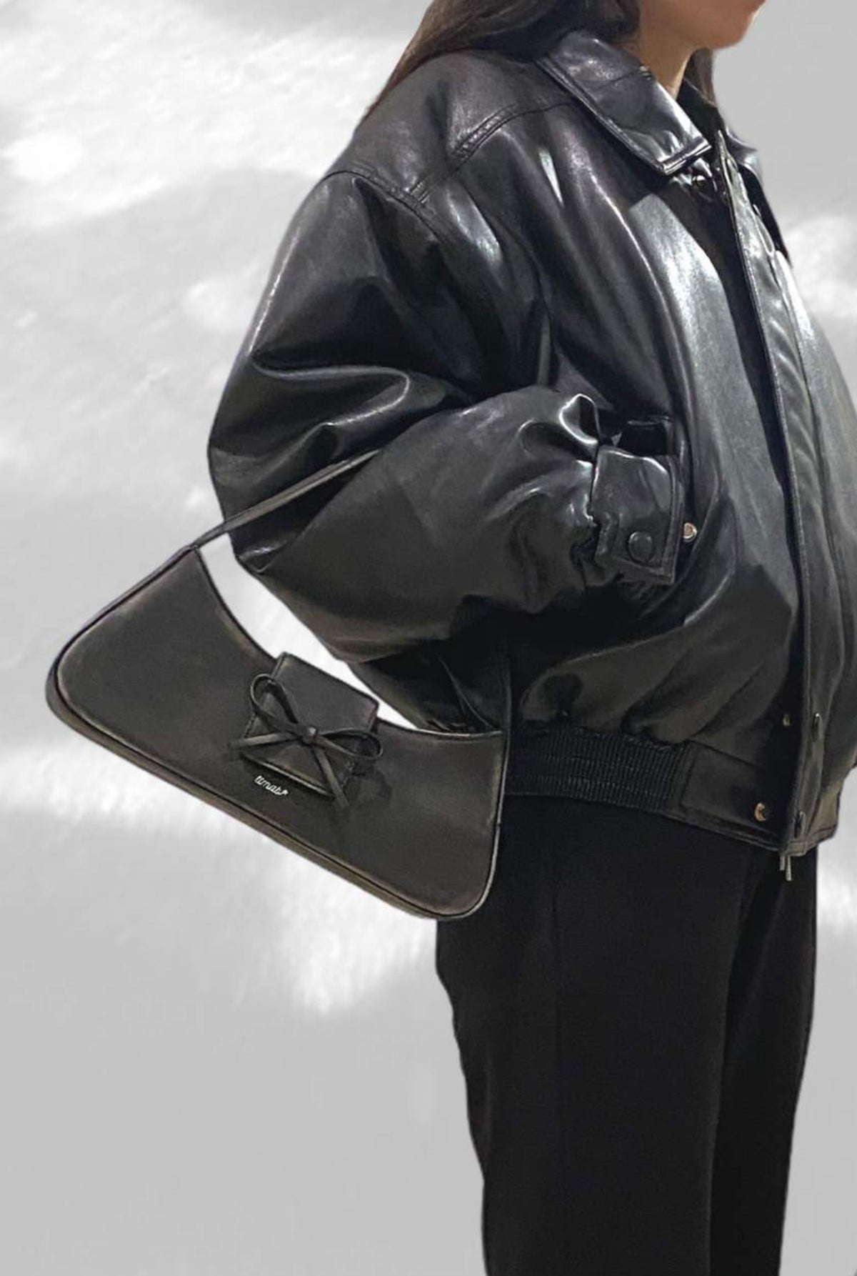 TTMAB - Bow Baguette Bag | Leopard, buy at doors.nyc