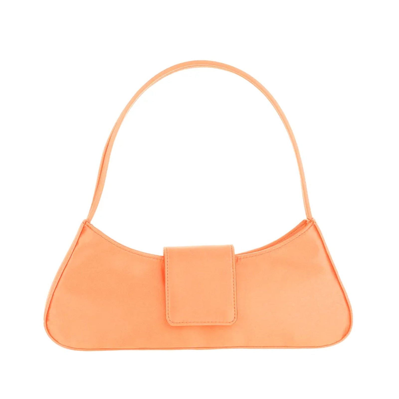 TTMAB - Rosie Satin Shoulder Bag | Orange, buy at doors.nyc