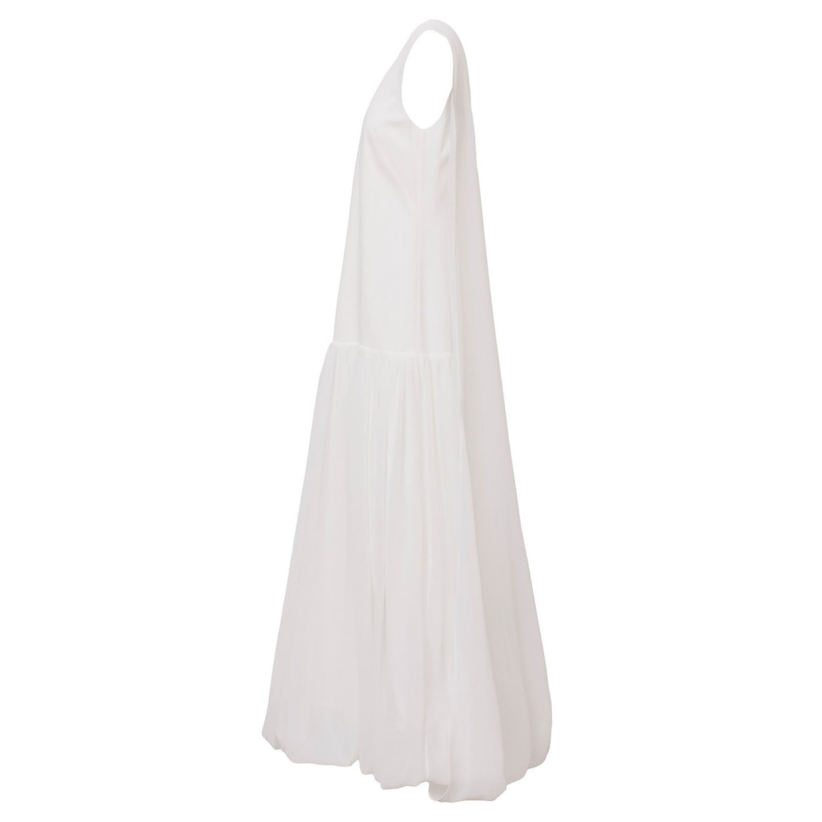 Off-White Cape Cloud Midi Dress