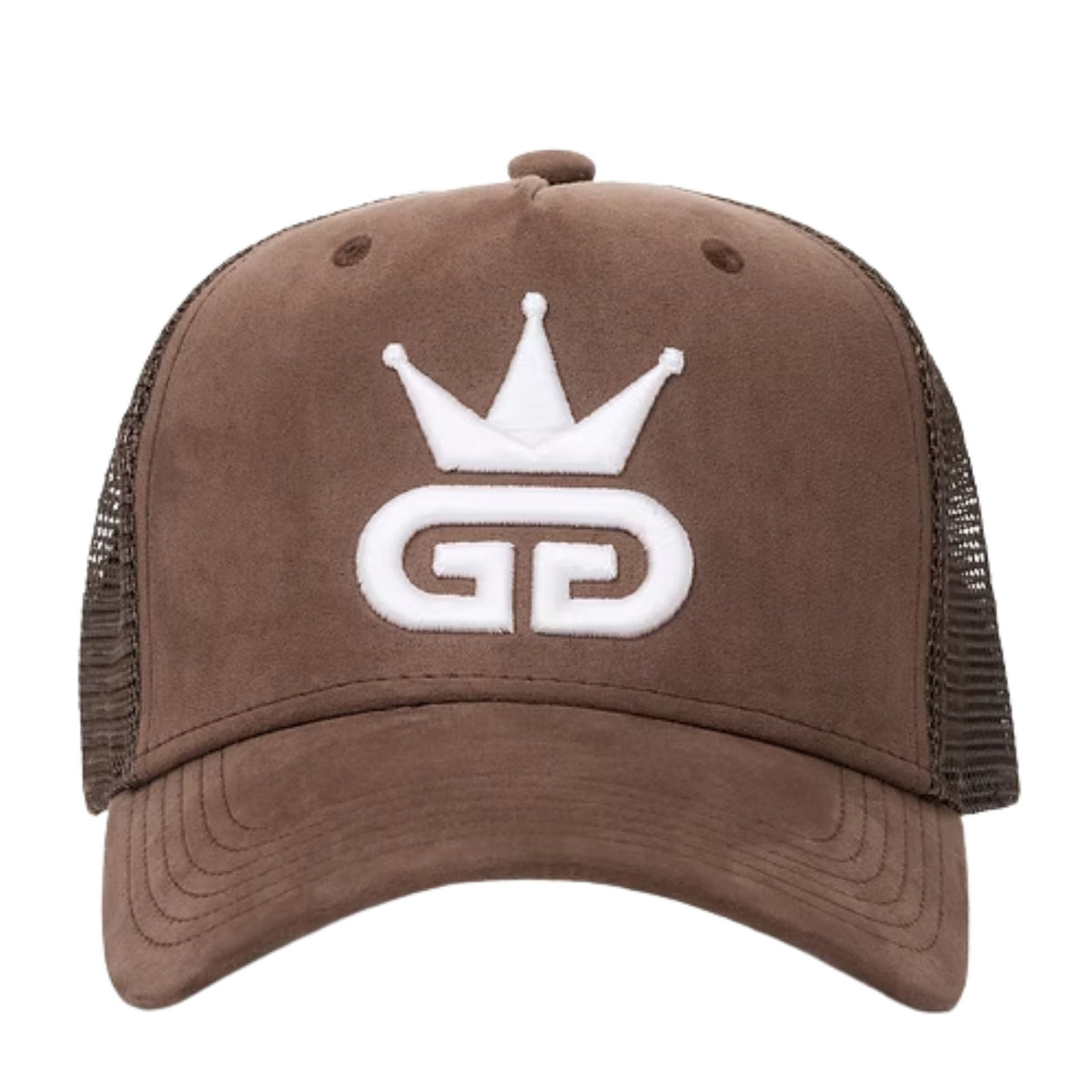 Caramel Brown Suede Mesh Hat