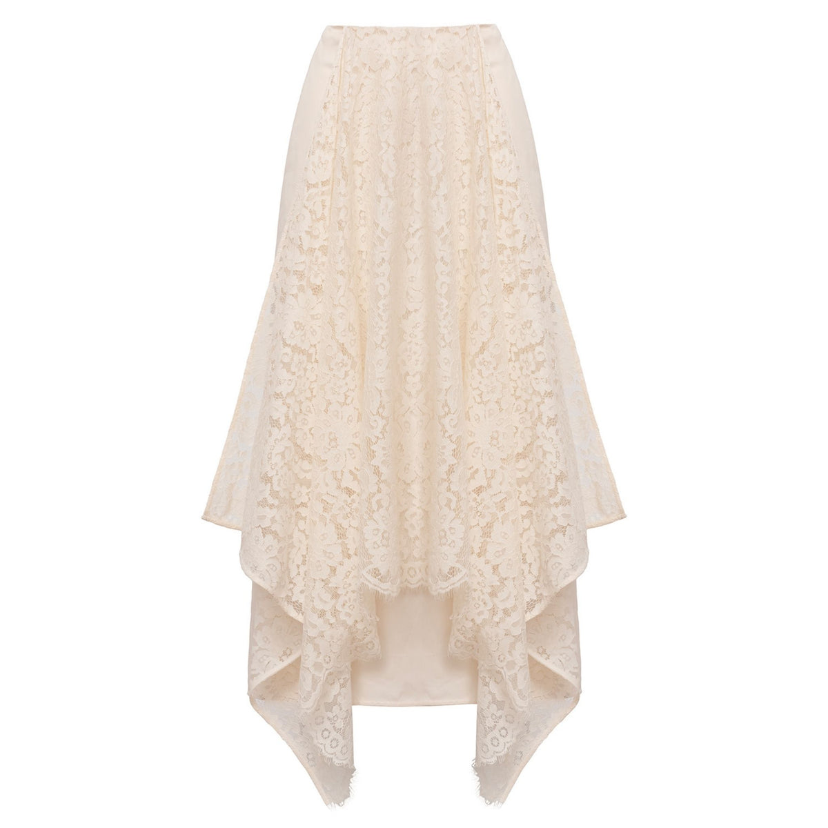 Ivory Lace Midi Skirt
