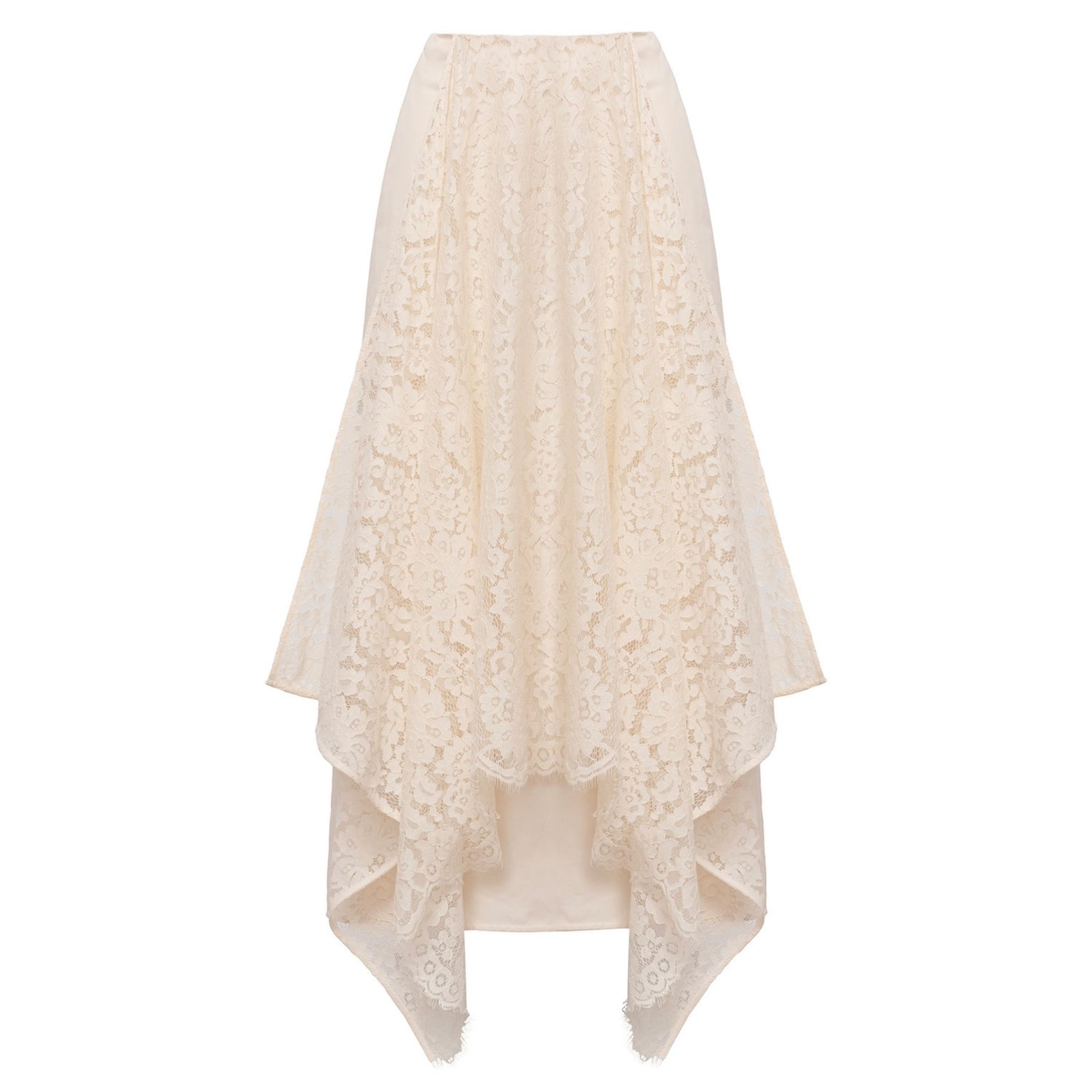 Ivory Lace Midi Skirt