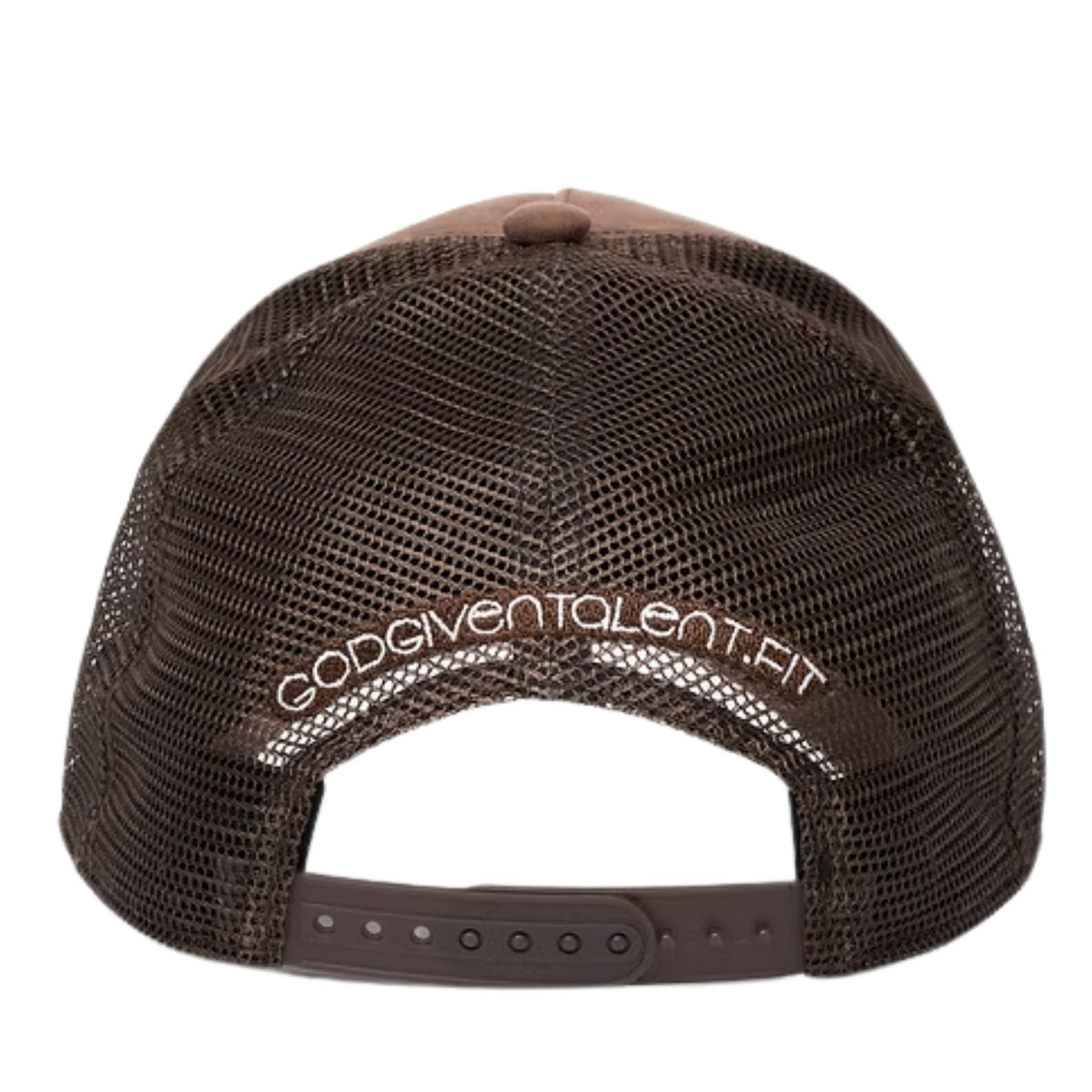 Caramel Brown Suede Mesh Hat