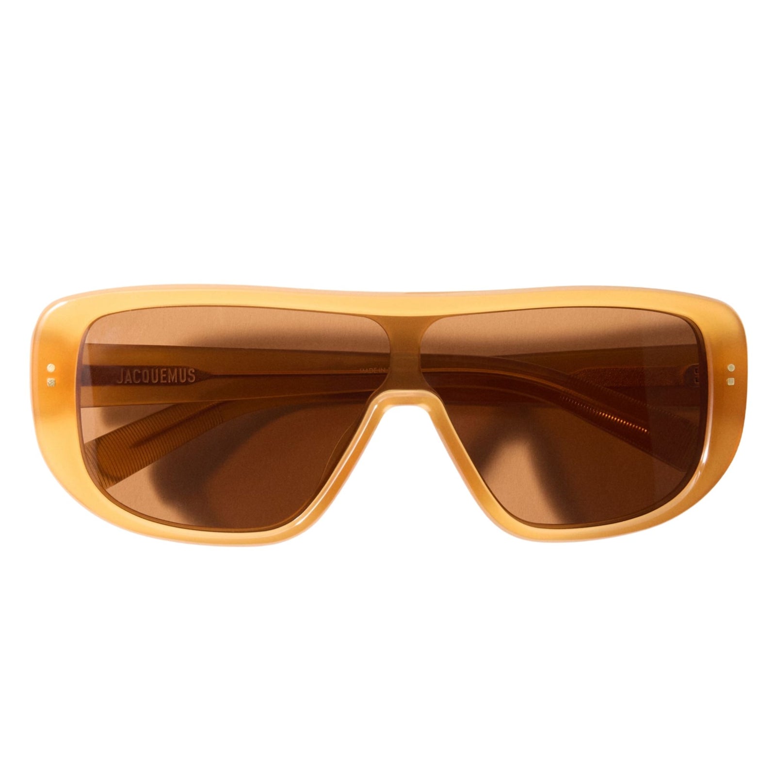 Shield Frame Sunglasses | Caramel