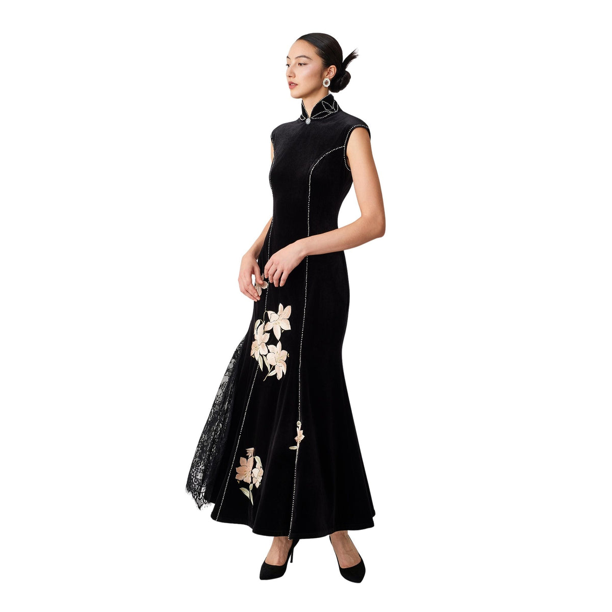 Black Pearl &amp; Lily Qipao