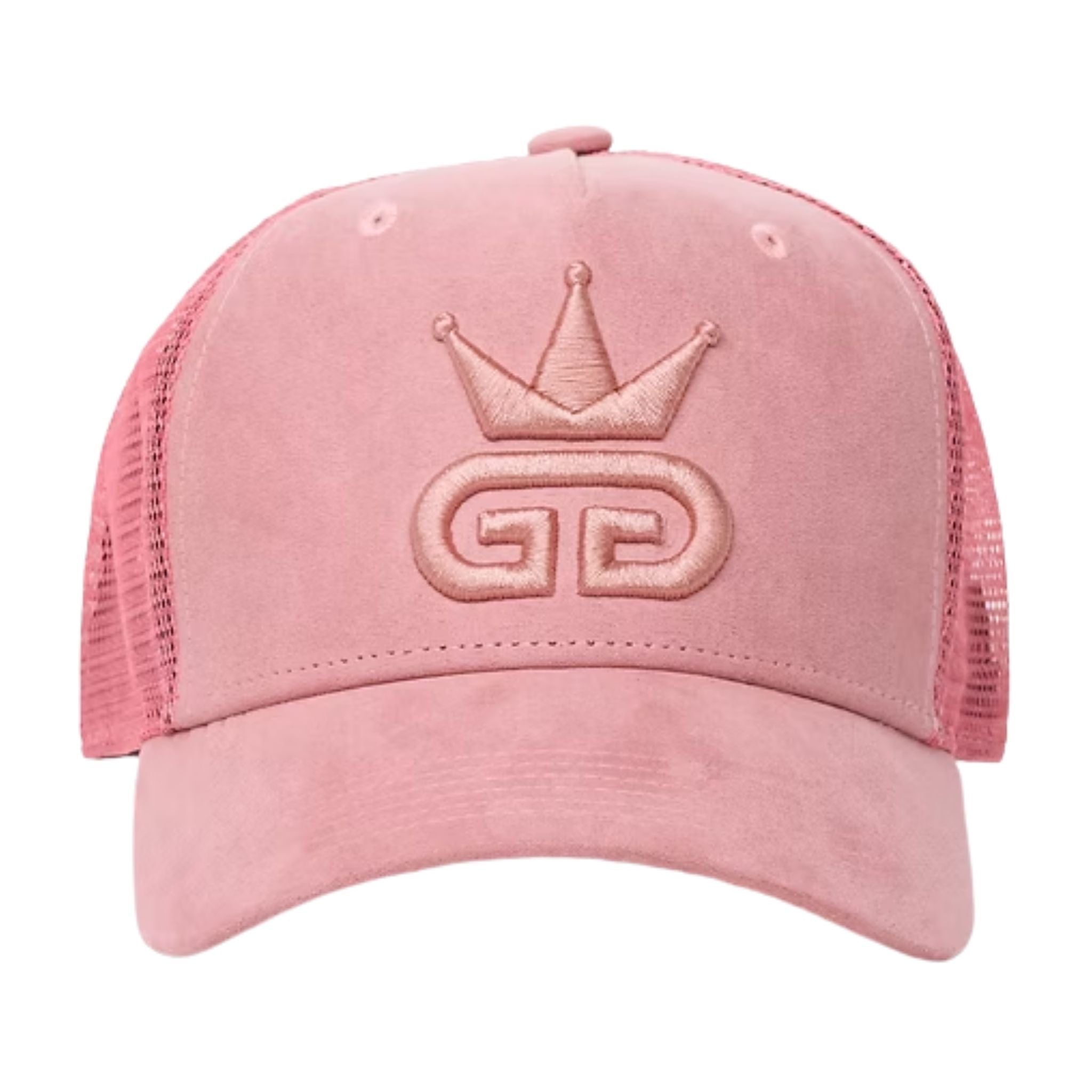 Pink Suede Mesh Hat