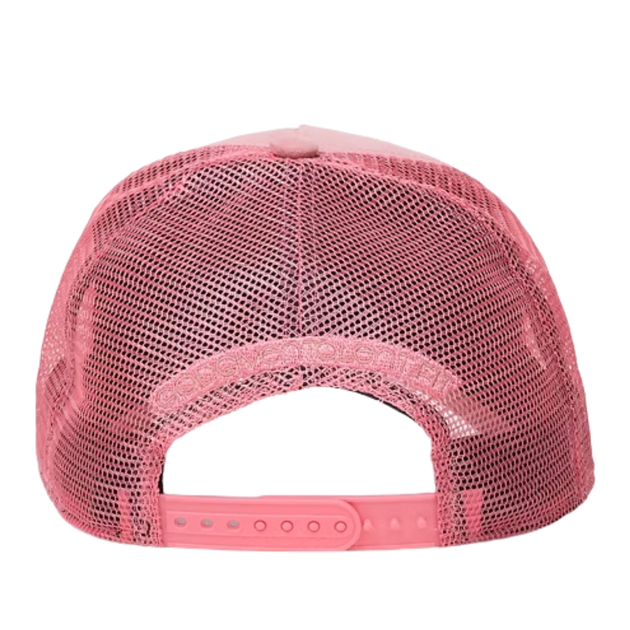 Pink Suede Mesh Hat