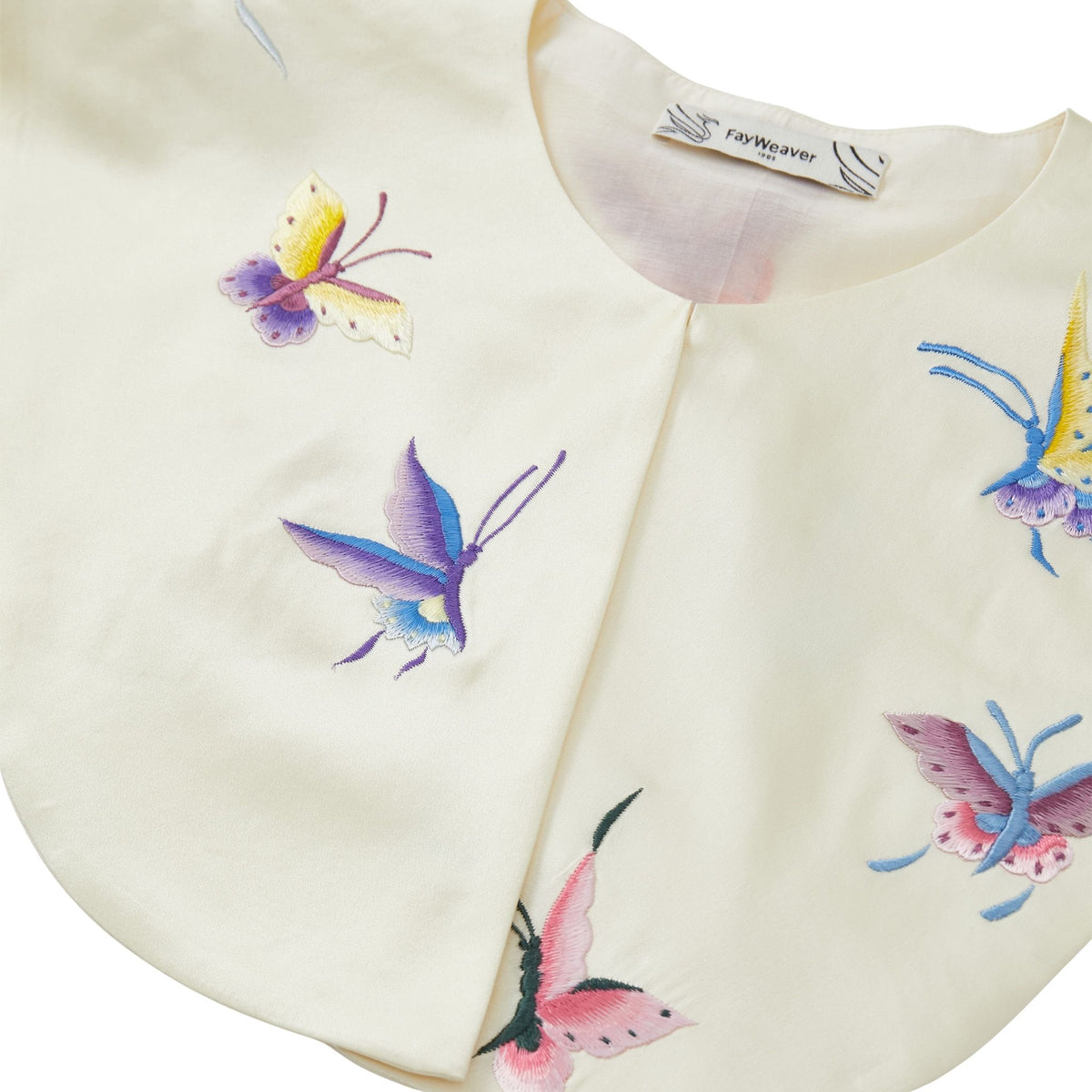 Cream Butterfly Shoulder Adornment