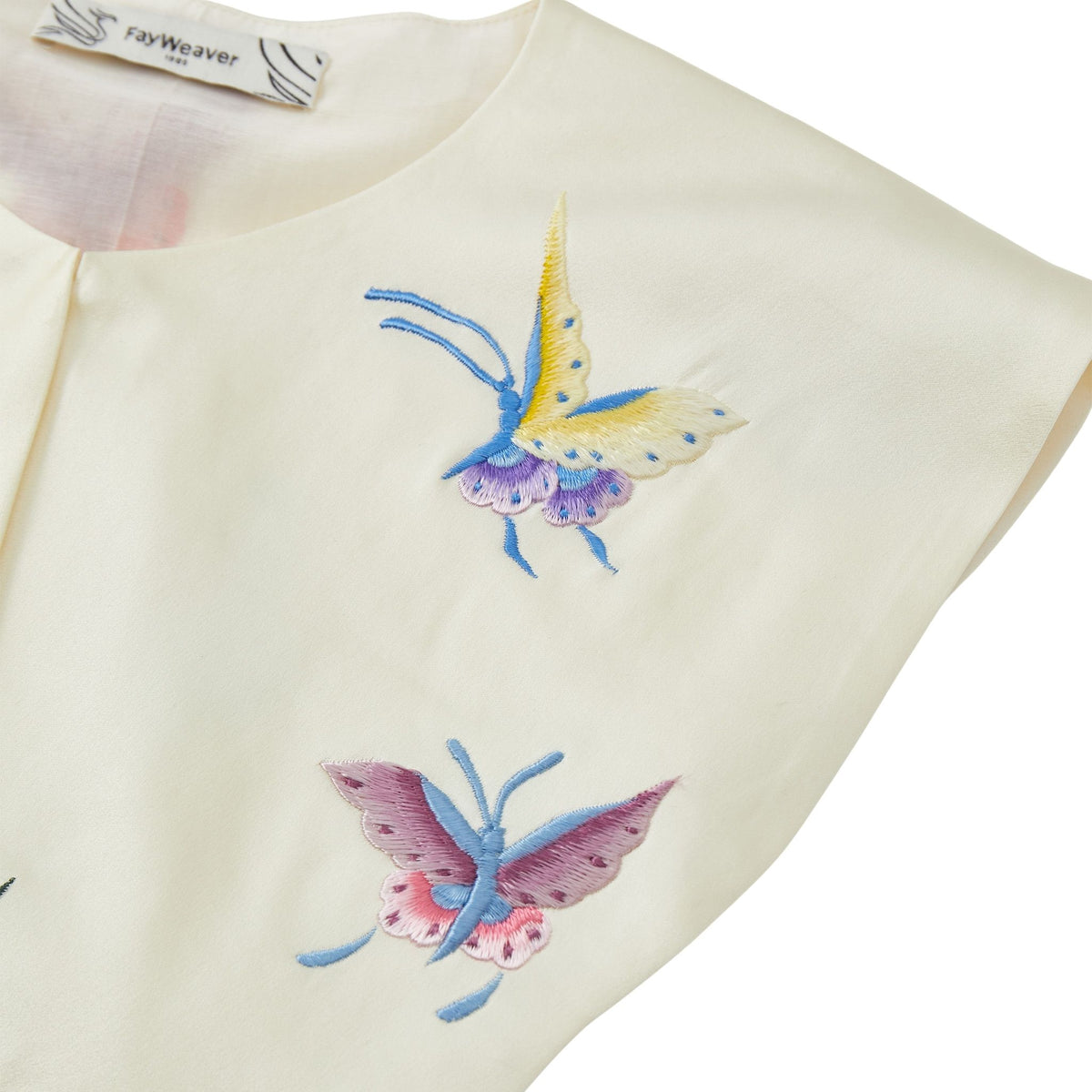 Cream Butterfly Shoulder Adornment