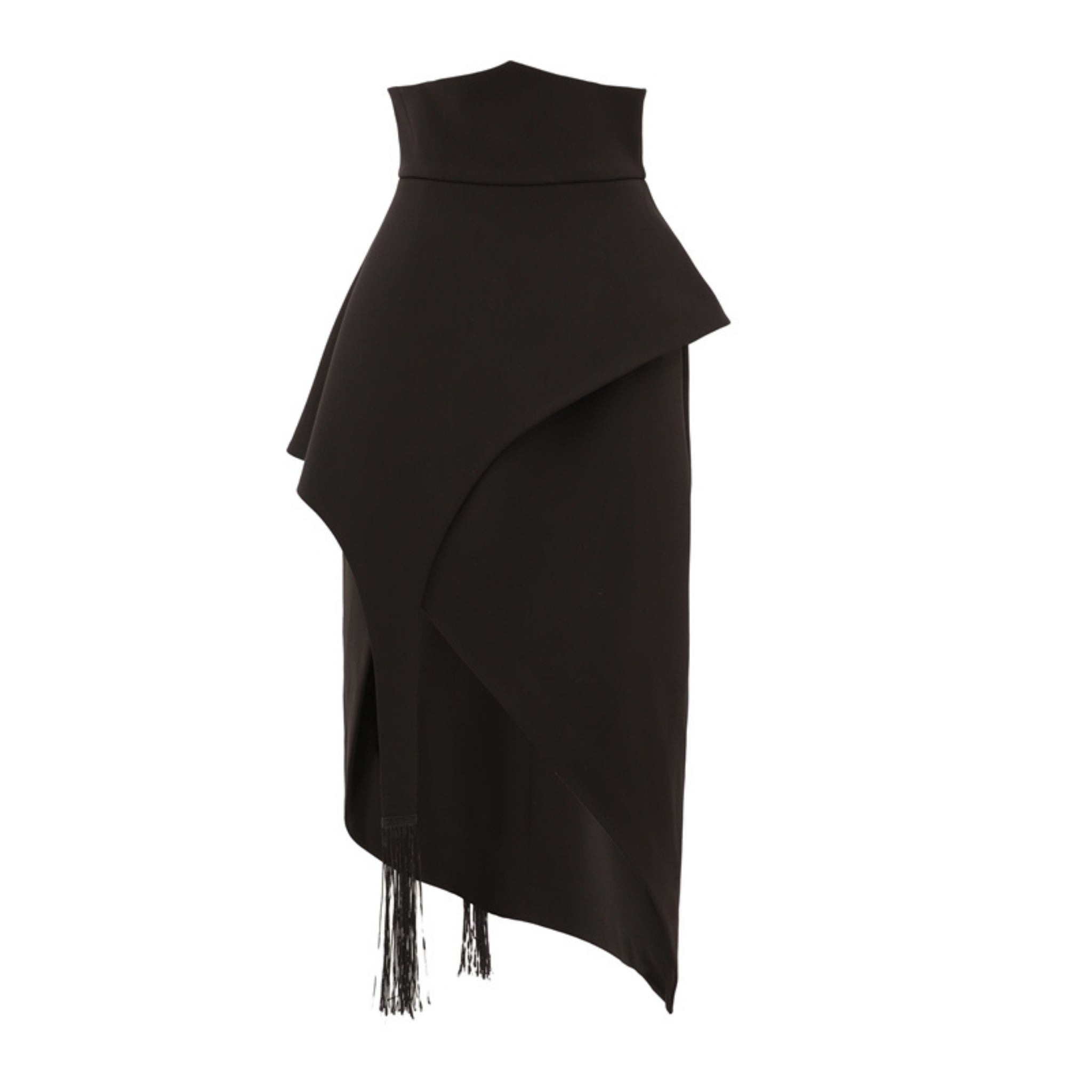 JULIA ALLERT - Asymmetric Draped Skirt | Black, buy at DOORS NYC